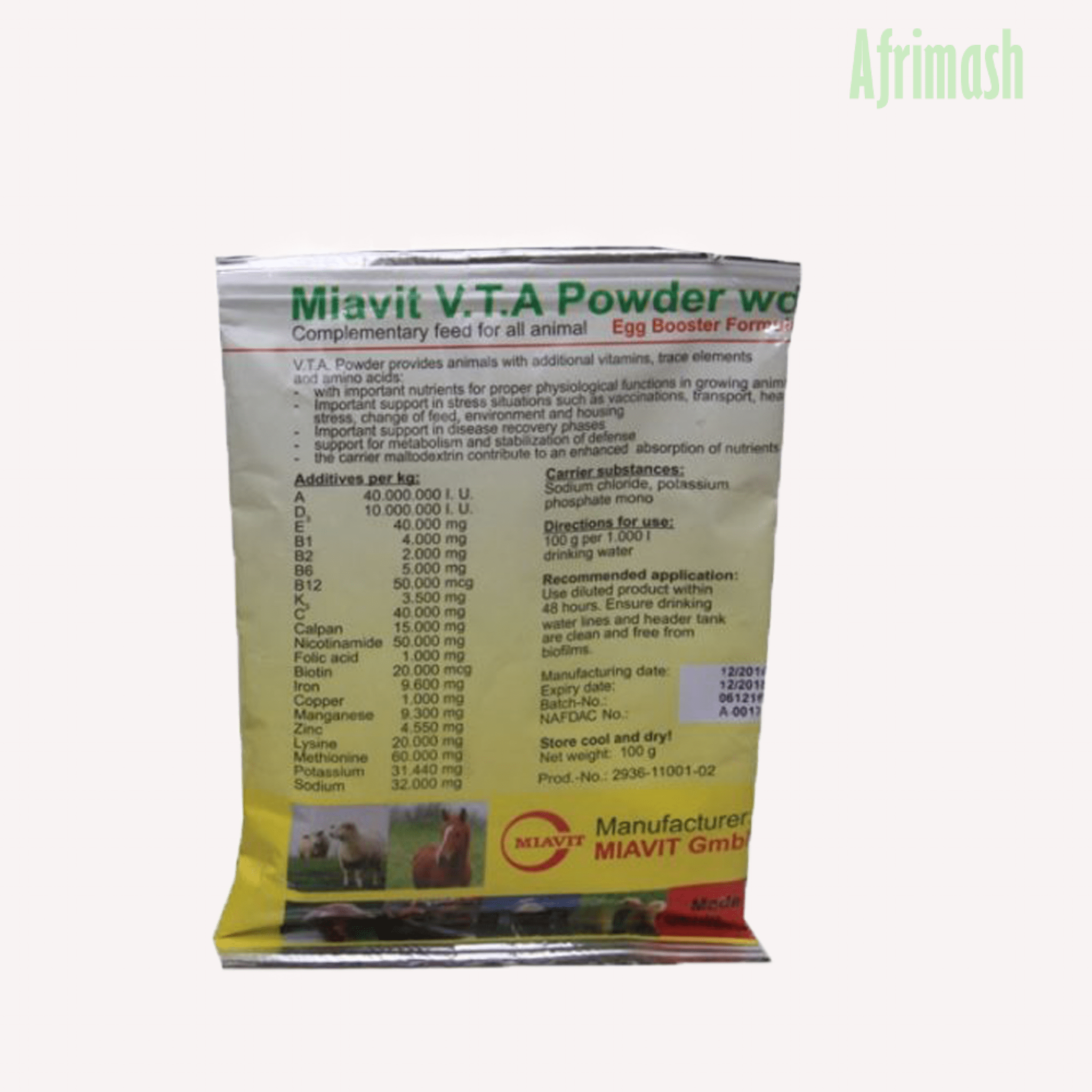 Miavit Powder Oral Multivitamin Additive Nigeria