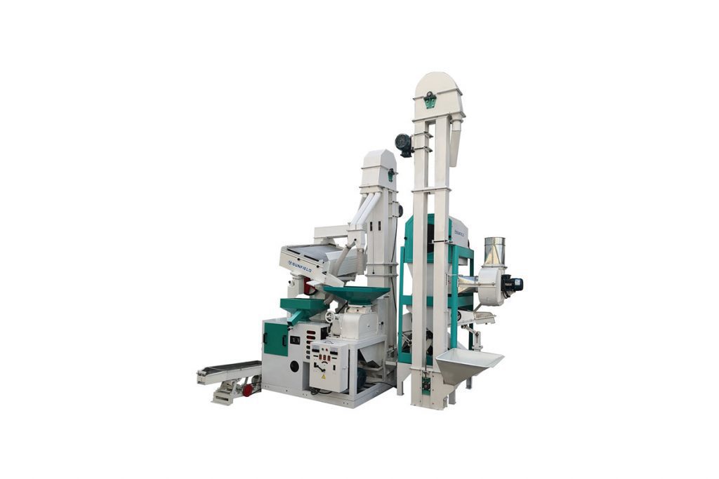 Combined Rice Processing Machine