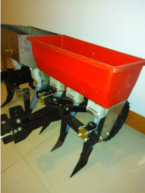 3-Hole Seed Planter Attachment for Power Tillers