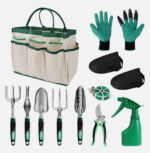 11-Piece Garden Tool Set – Durable Carbon Steel Gardening Kit