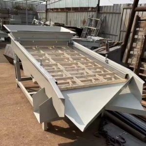 Grain Sorting & Sieving Machine (Linear Vibrating Screen – 1 Ton per Hour)