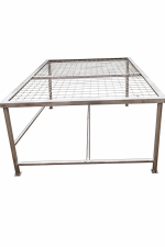 Stainless Steel Net Table (3ft × 6ft) – Chicken Draining Table for Poultry Processing